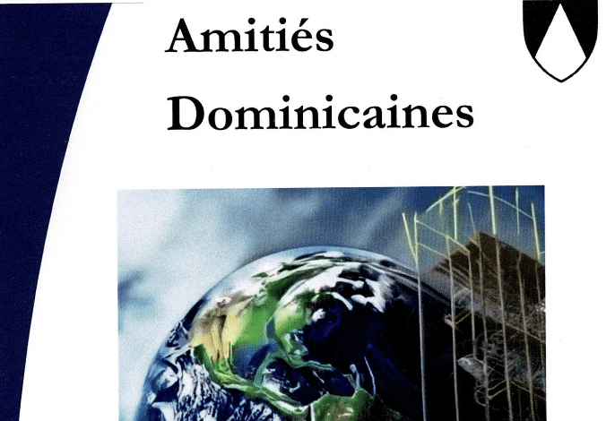 Une partie de la couverture du périodique "Amitiés dominicaines"