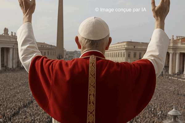 Image générée par une IA du nouveau pape