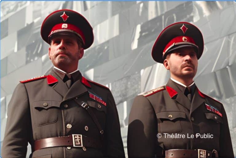 Deux soldats russes en uniforme