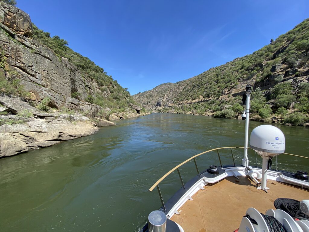 Vue du fleuve depuis le bateau