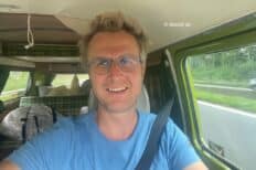 Benoit de Roubaix dans sa voiture
