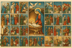 Image générée par IA représentant un calendrier saint