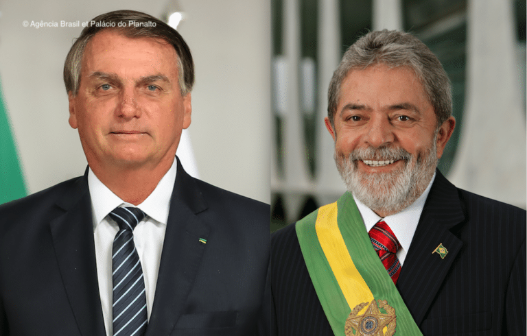 Les deux candidats à la présidence au Brésil