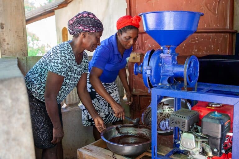 Deux paysannes haïtiennes